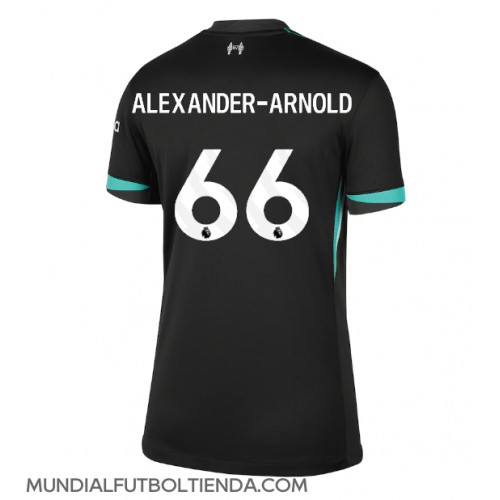 Camiseta Liverpool Alexander-Arnold #66 Segunda Equipación Replica 2024-25 para mujer mangas cortas